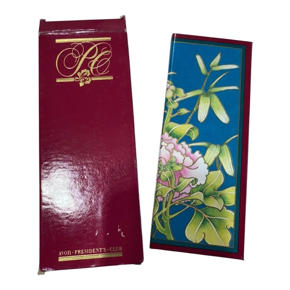 Vintage Avon‎ President's Club Folding Picture Frame Floral Design with Box